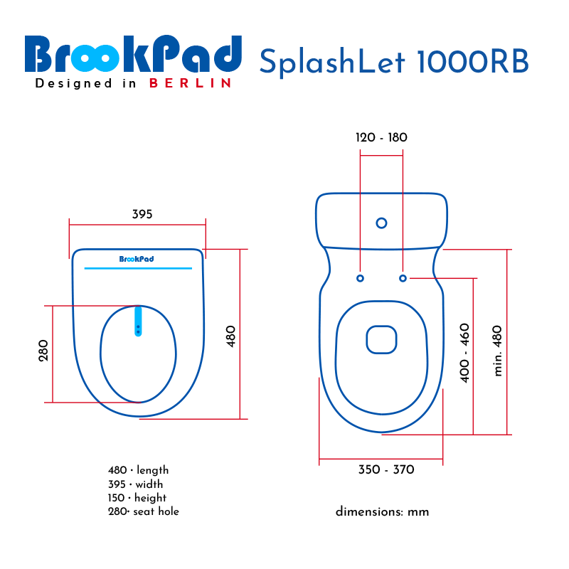 Smart Bidet Seats for Toilets SplashLet 1000RB